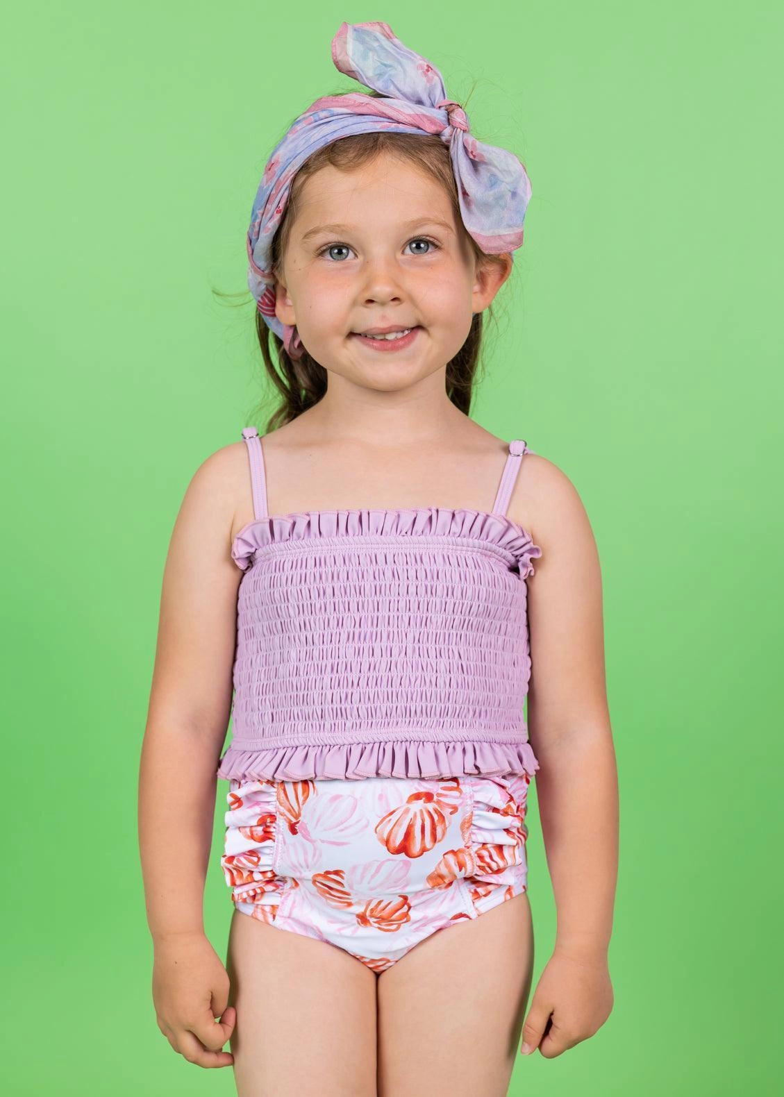 Painted Clams | Mini Down in Front Ruffle Bottoms