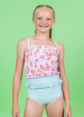 Painted Clams | Youth Bandeau Top