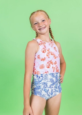 Painted Clams | Youth Racer Back Top