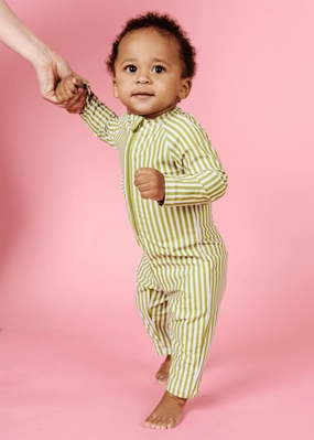 Pear Stripes | Baby Rashguard One-Piece (Unisex)