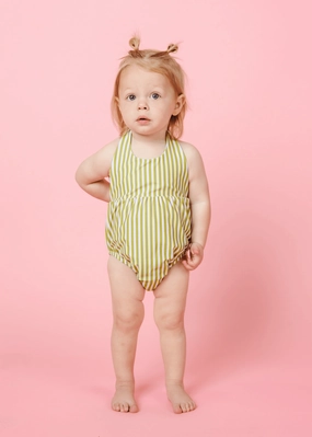 Pear Stripes | Baby Romper One-Piece