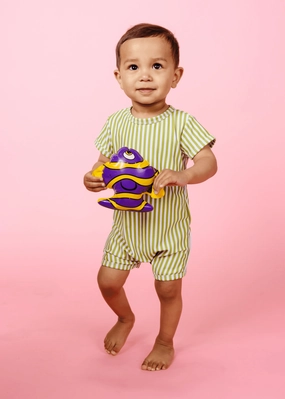 Pear Stripes | Baby Shorties Rashguard (Unisex)