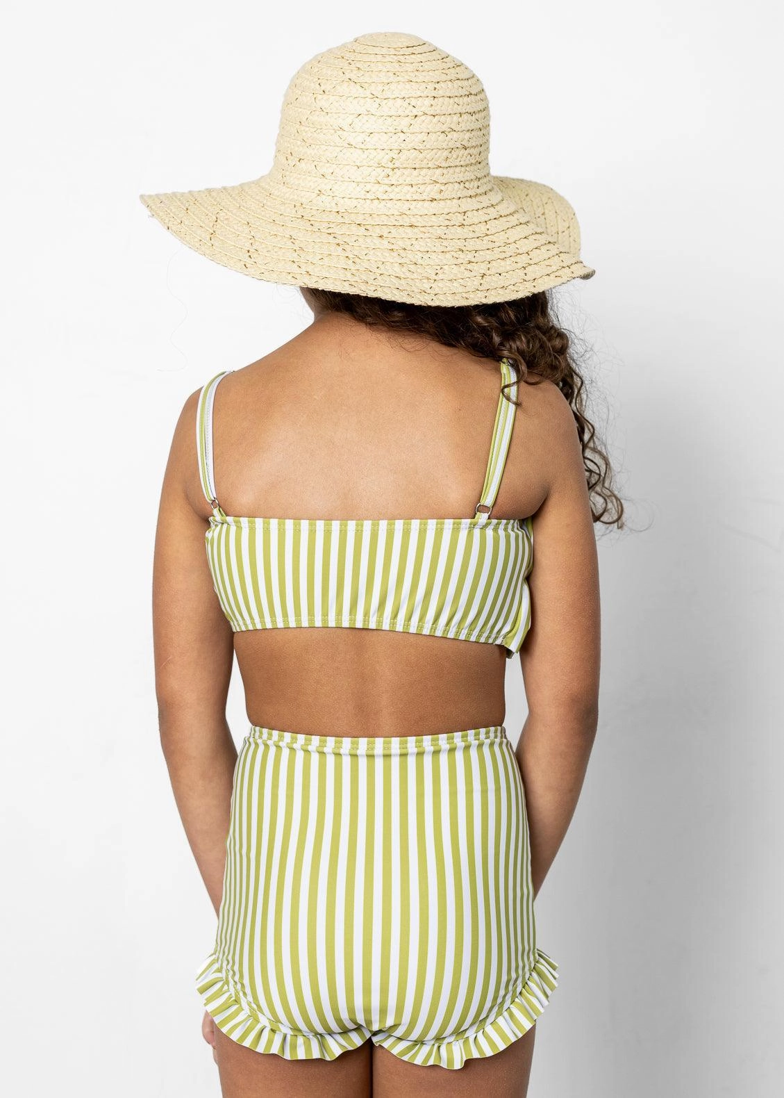 Pear Stripes | Mini All Ruffled Up Bottoms