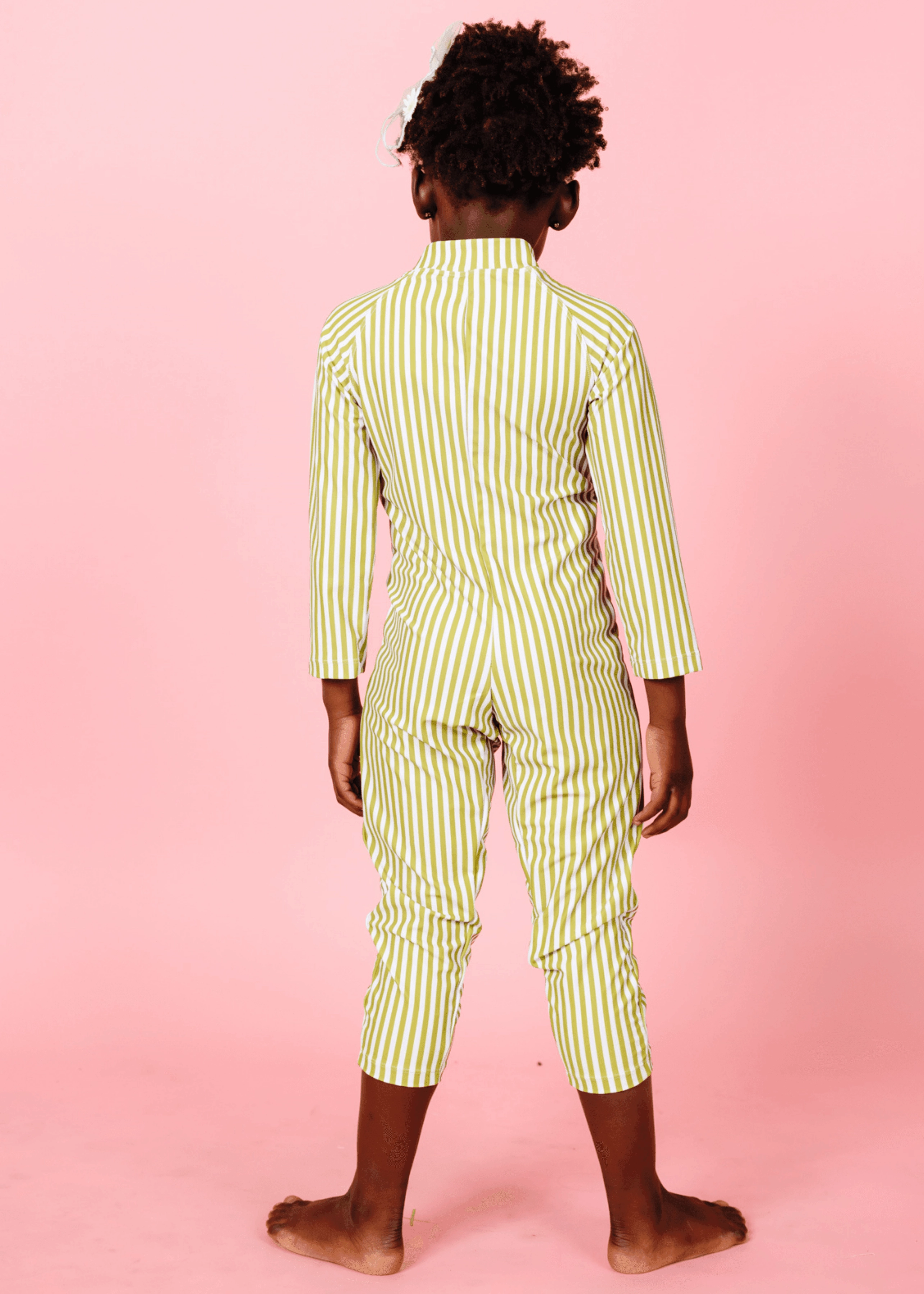 Pear Stripes | Mini Rashguard One-Piece (Unisex)