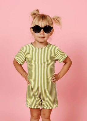 Pear Stripes | Mini Shorties Rashguard (Unisex)