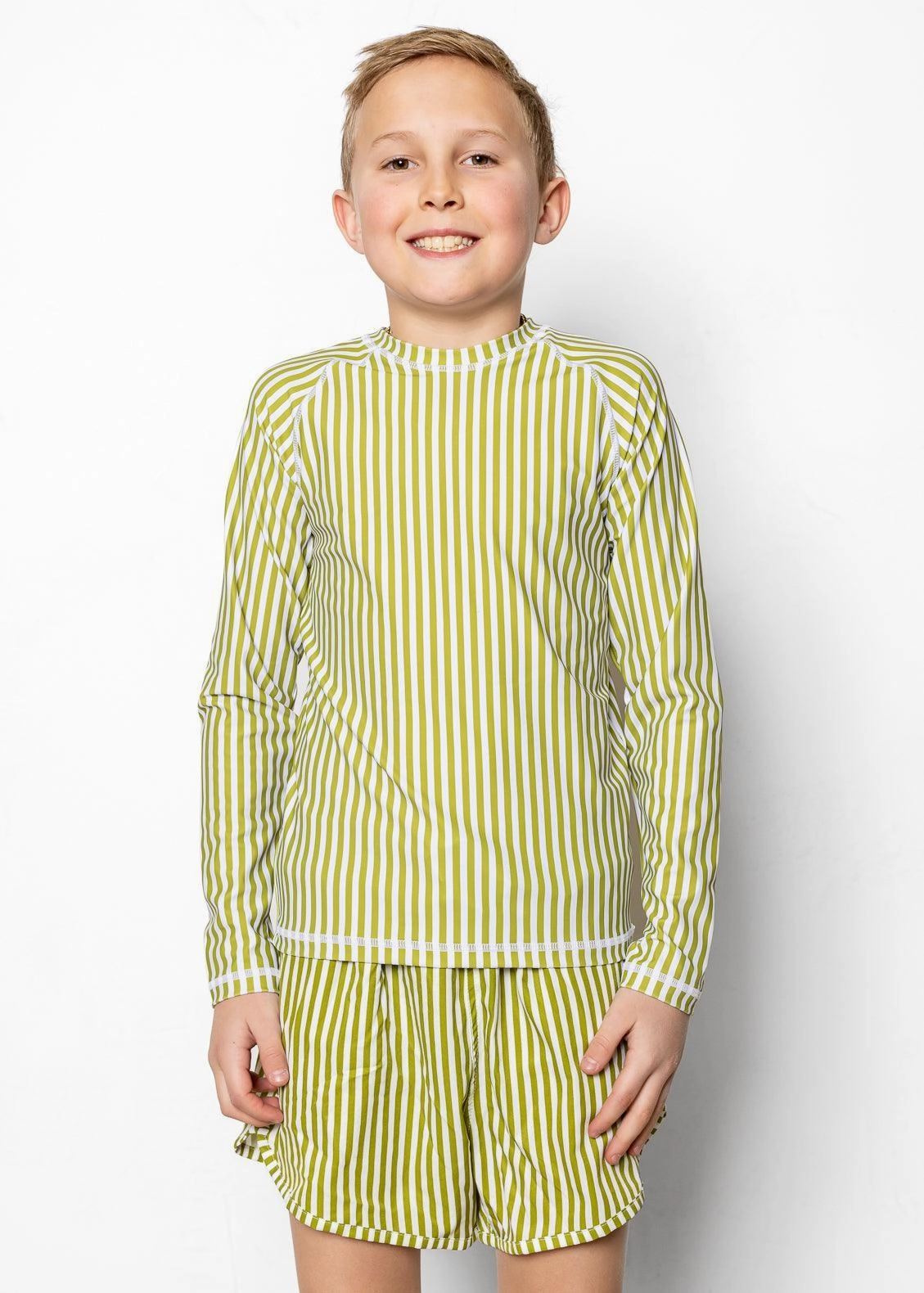 Pear Stripes | Youth Rashguard Top (Unisex)