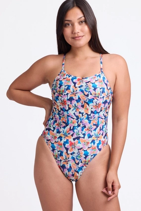 Perry Swim Onesie - Lilies