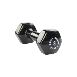 Pick of the Season Bodysolid Black 8lb Vinyl Dumbbell Act Fast, Rebounders, Portable pull up station, Gym water bottle