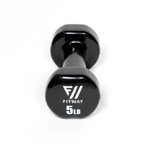Pick of the Season Fitway Vinyl Dumbbell - 5lb. Just for You, Fixed Barbell Set, Aerobic Training,Yoga