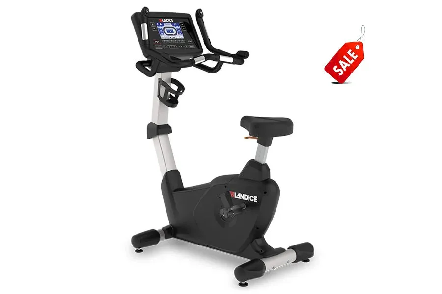 Landice U7 Upright Exercise Bike, Sandbags,Battleropes, Folding Treadmills