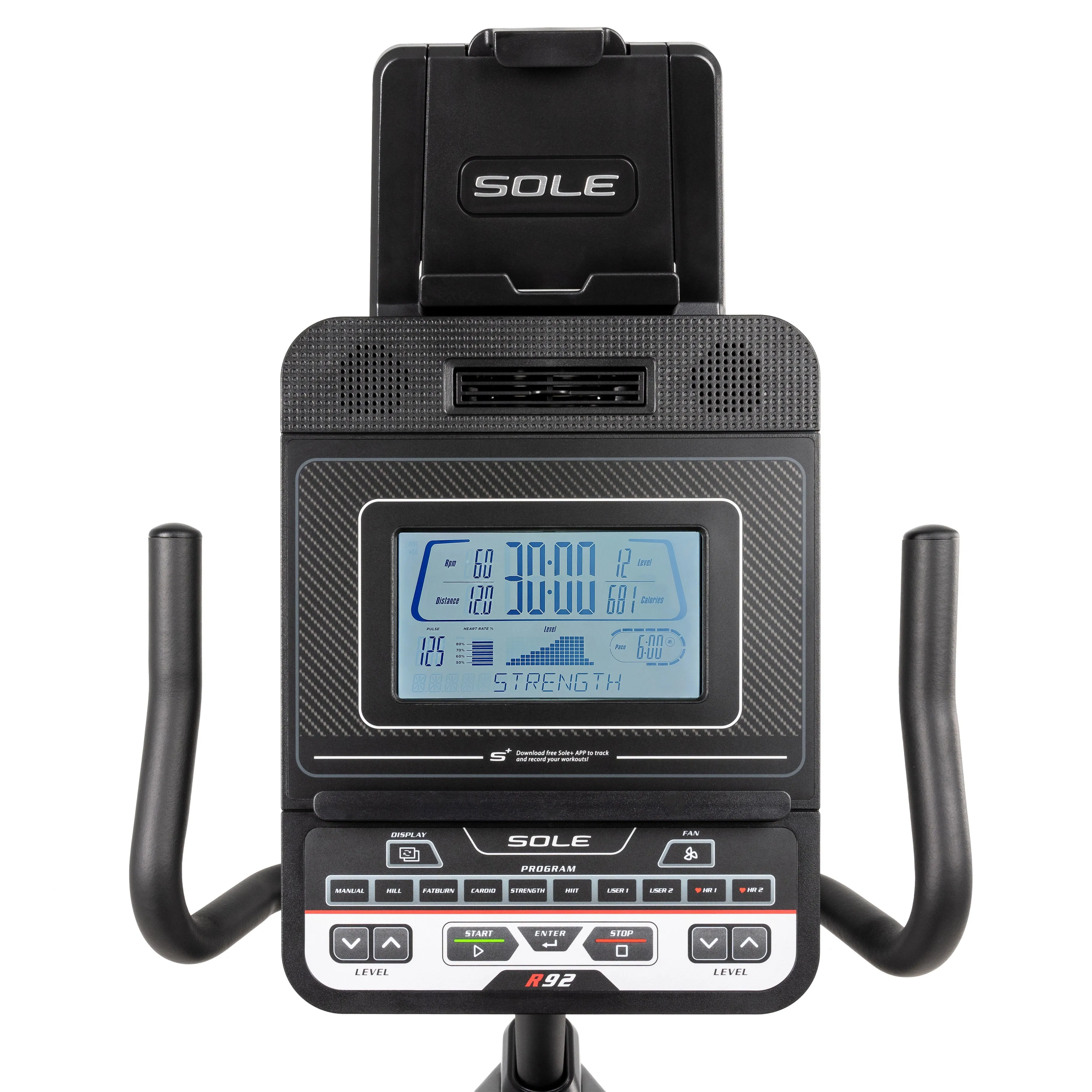 Sole R92 Recumbent Cycle Bluetooth, Sports sunglasses polarized, Adjustable dumbbells, Ergometers