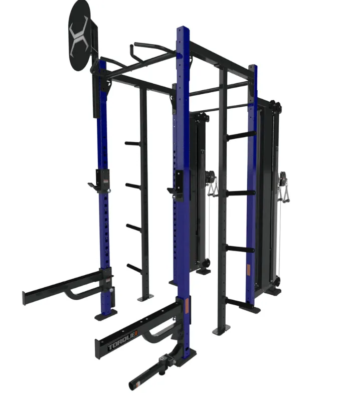 TORQUE Fitness 4x4 FOOT Storage Cable Rack, Pump Sets,Studio Barbells, Dumbbell Sets, Rear Drive