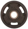 VTX Troy Olympic Rubber Encased "Wide Flange" 3 Hole Grip VTX Plate, Multi Functional Trainers, Battle ropes