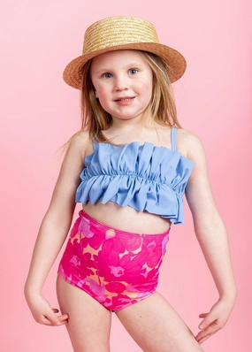 Pink Blooms | Mini High-Waisted Bottoms