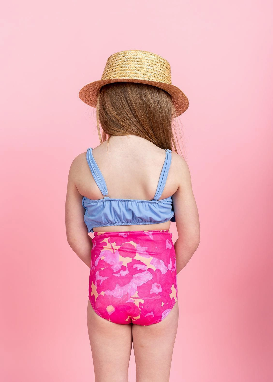 Pink Blooms | Mini High-Waisted Bottoms