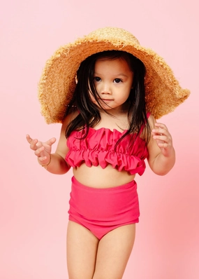 Pink Raspberry | Mini High-Waisted Bottoms