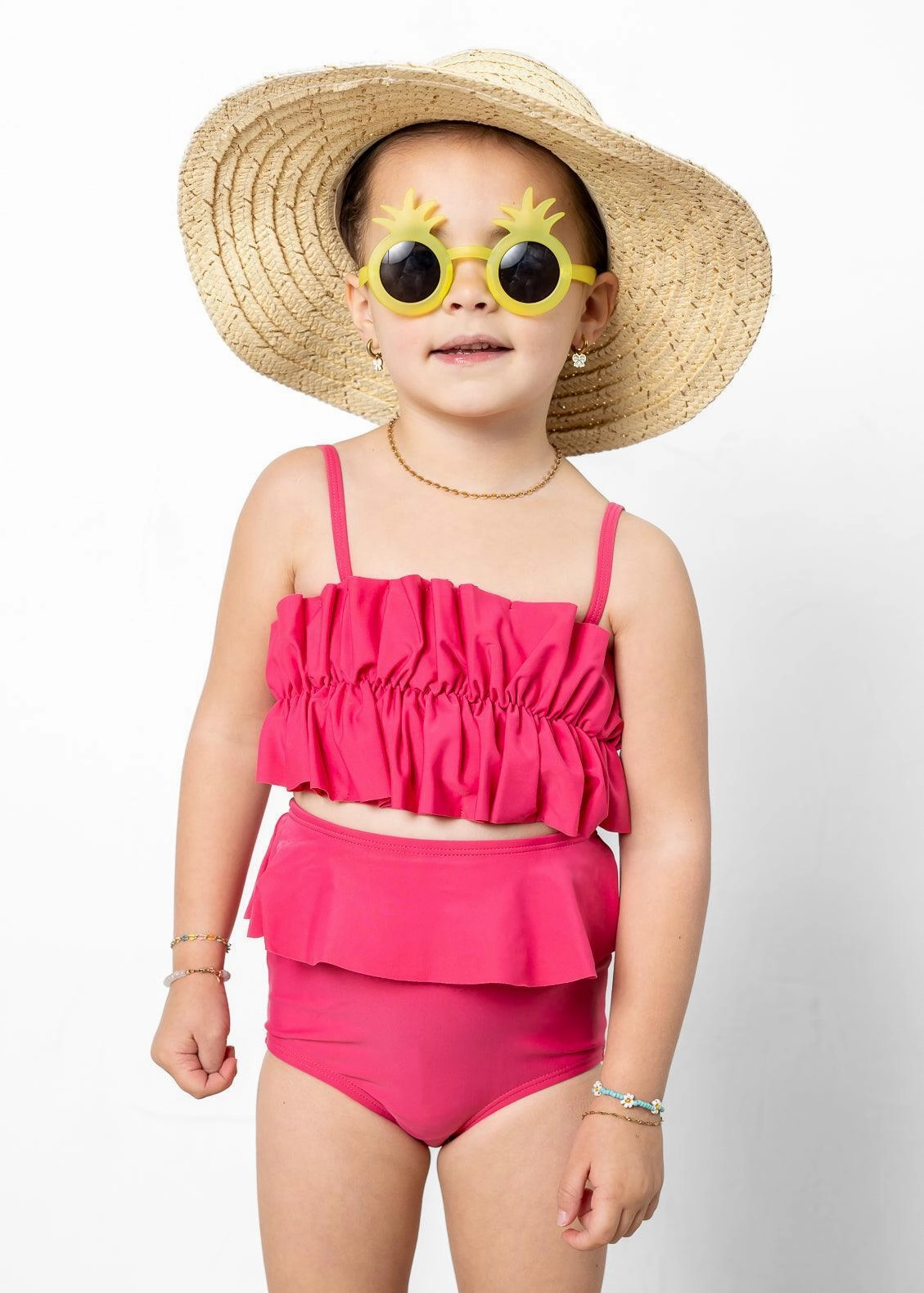 Pink Raspberry | Mini Peplum Bottoms
