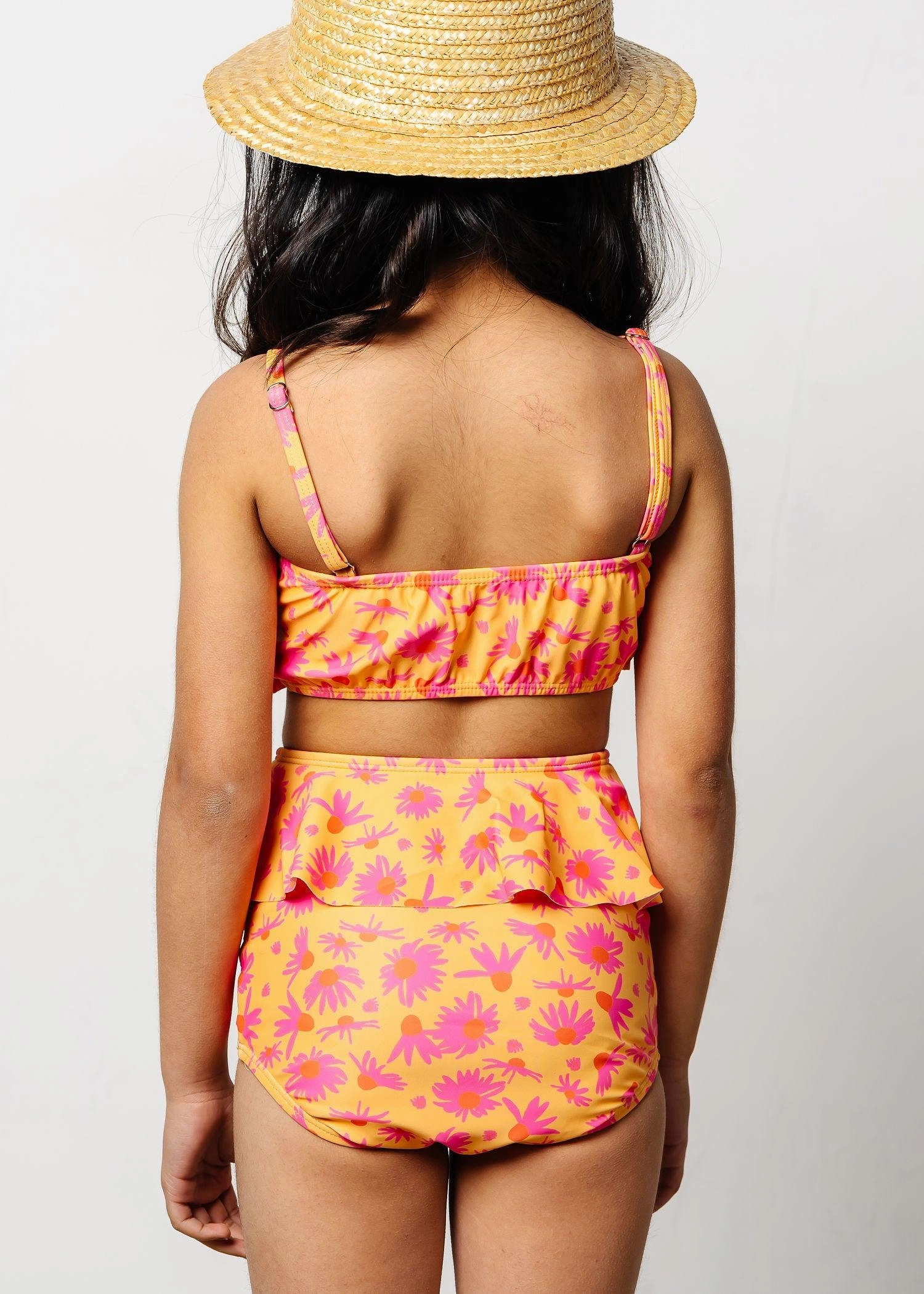 Playful Daisies | Mini Oversized Ruffle Top