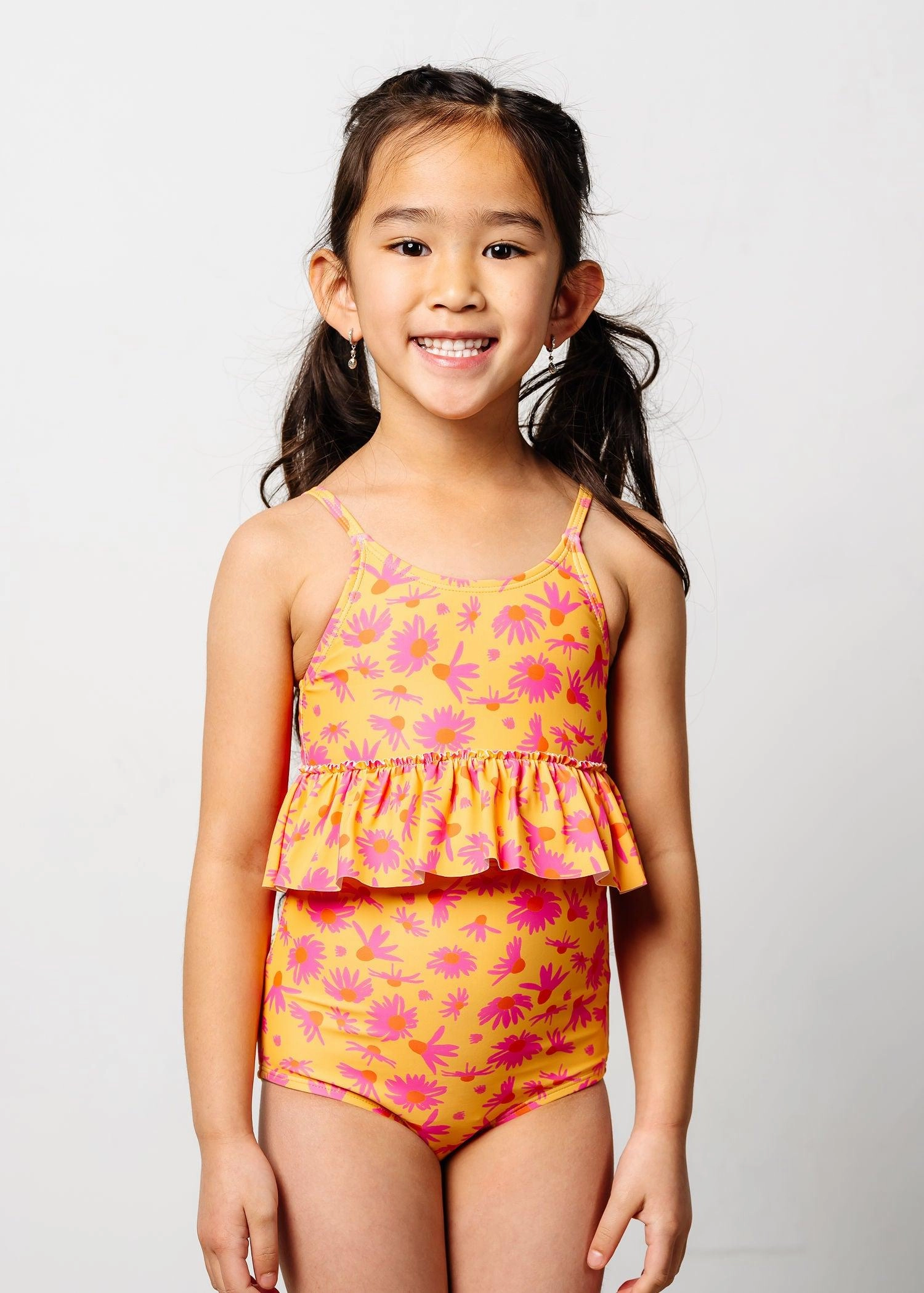 Playful Daisies | Mini Peplum Top
