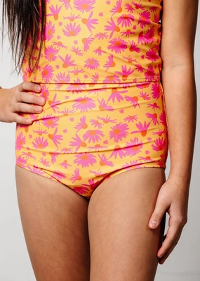 Playful Daisies | Youth High-Waisted Bottoms