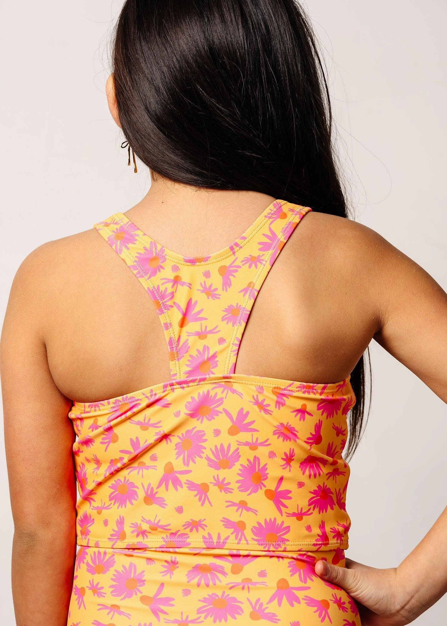Playful Daisies | Youth Racer Back Top