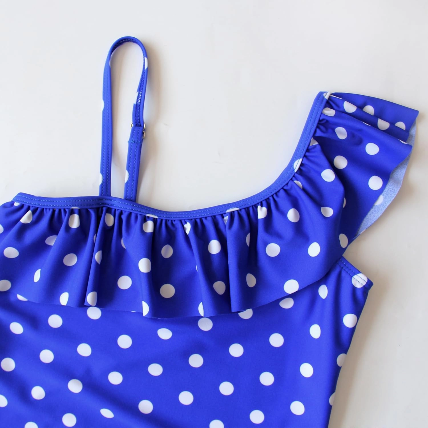 Polka Dot Girls Kids Bathing Suits Adjustable Swimsuits (FBA)