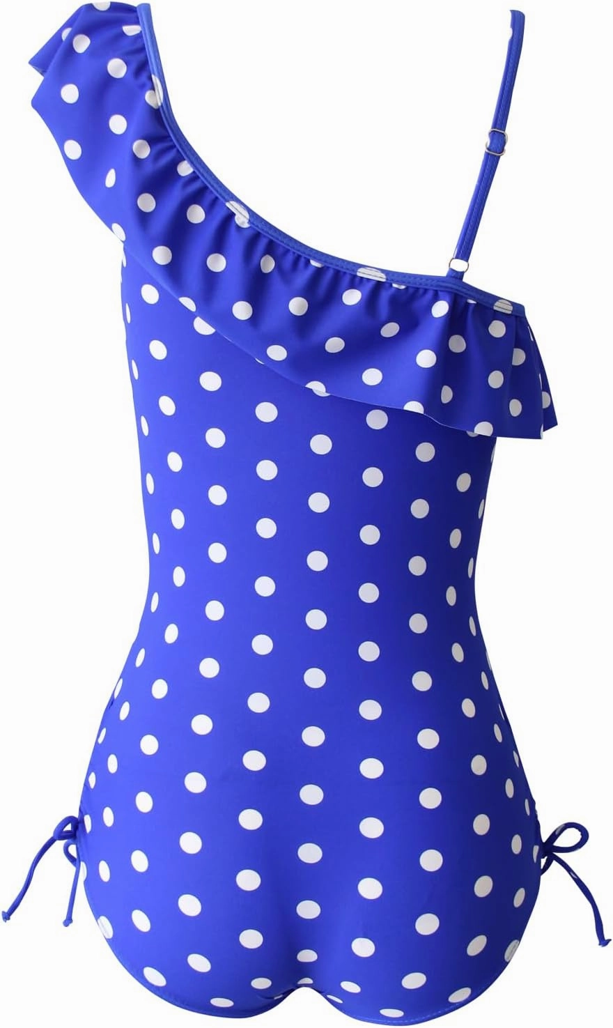 Polka Dot Girls Kids Bathing Suits Adjustable Swimsuits (FBA)