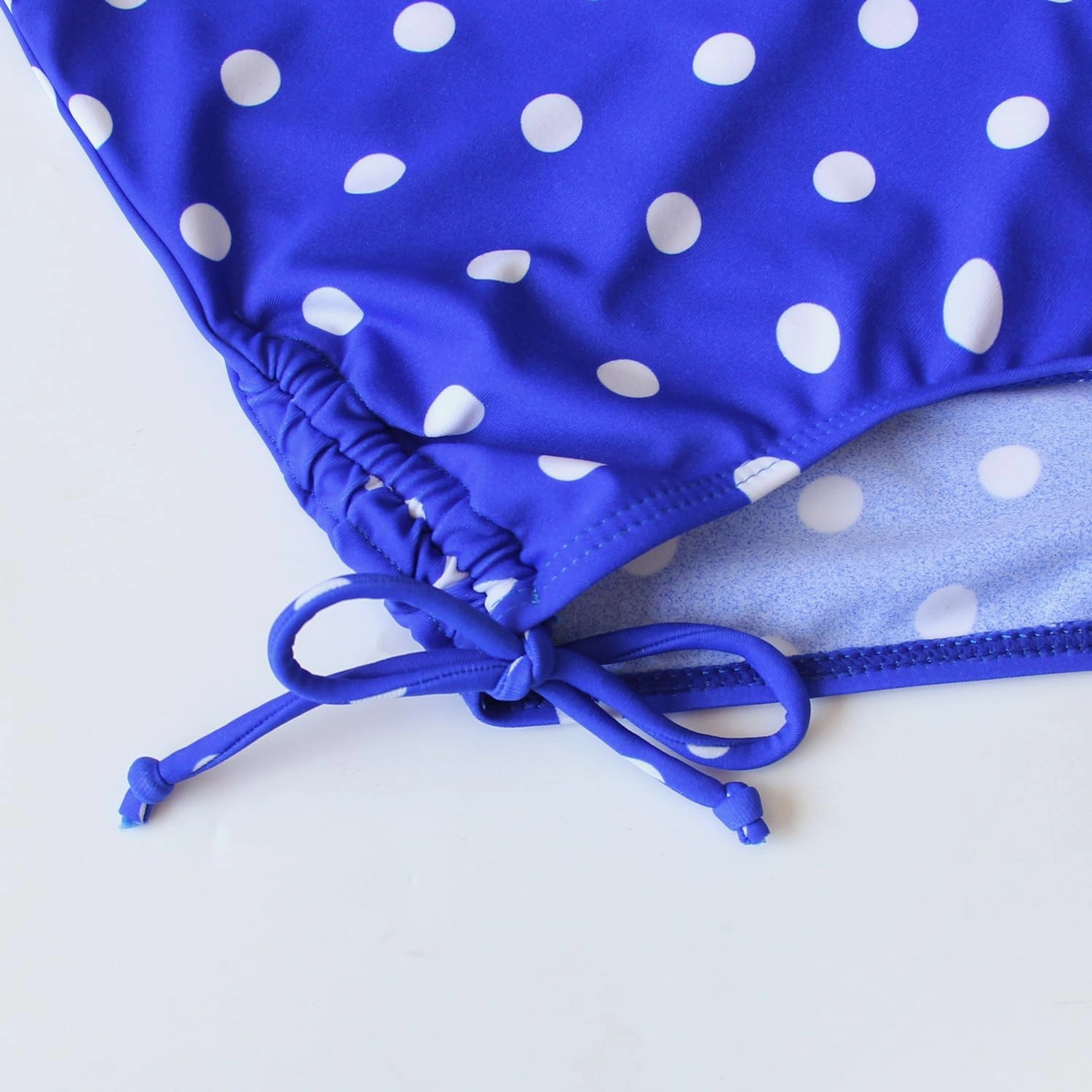 Polka Dot Girls Kids Bathing Suits Adjustable Swimsuits (FBA)