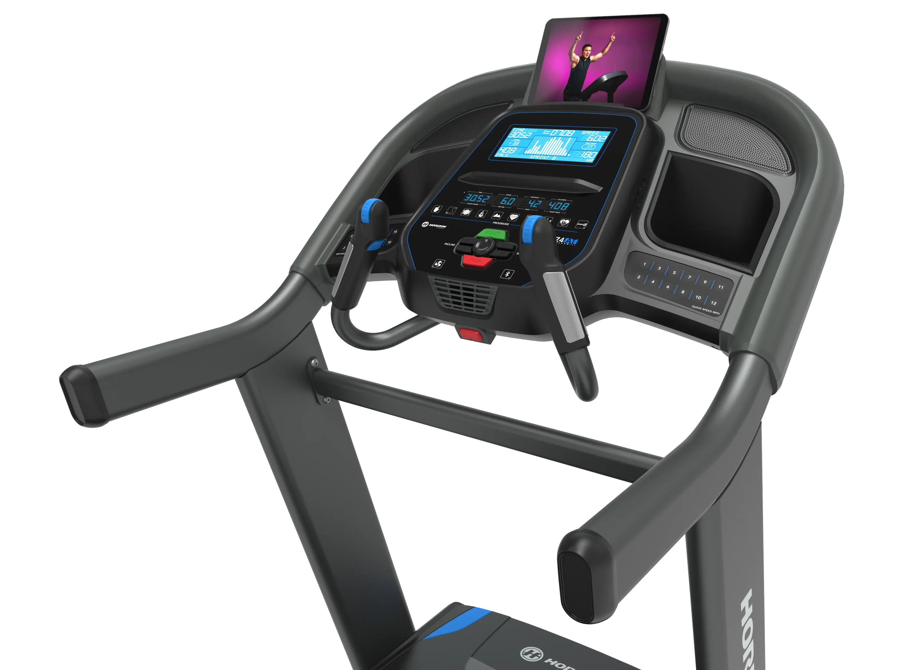 Horizon 7.4 AT Treadmill, Foam Rollers