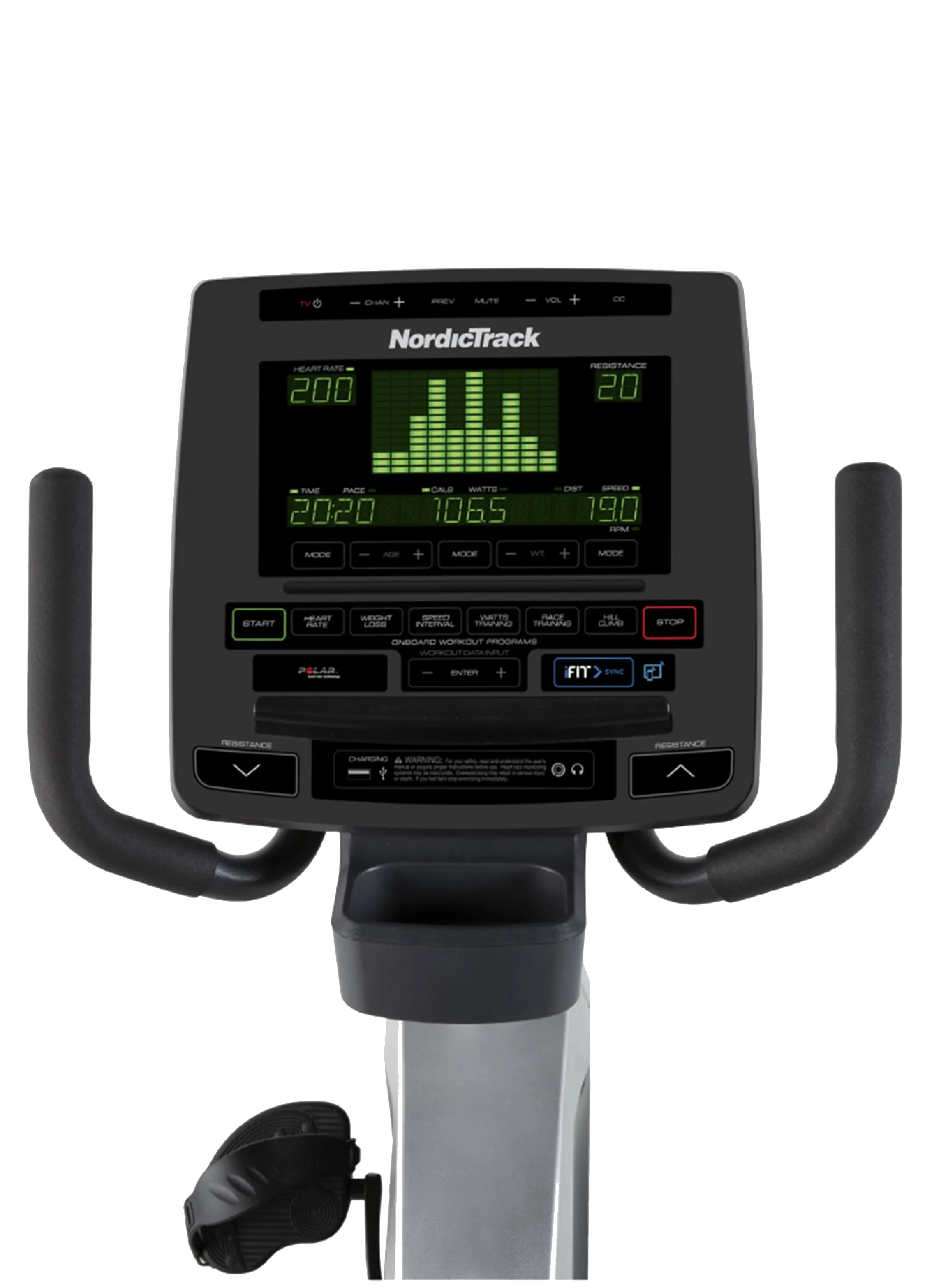 Nordictrack  R 8.9b Recumbent Cycle, Pump Sets,Studio Barbells