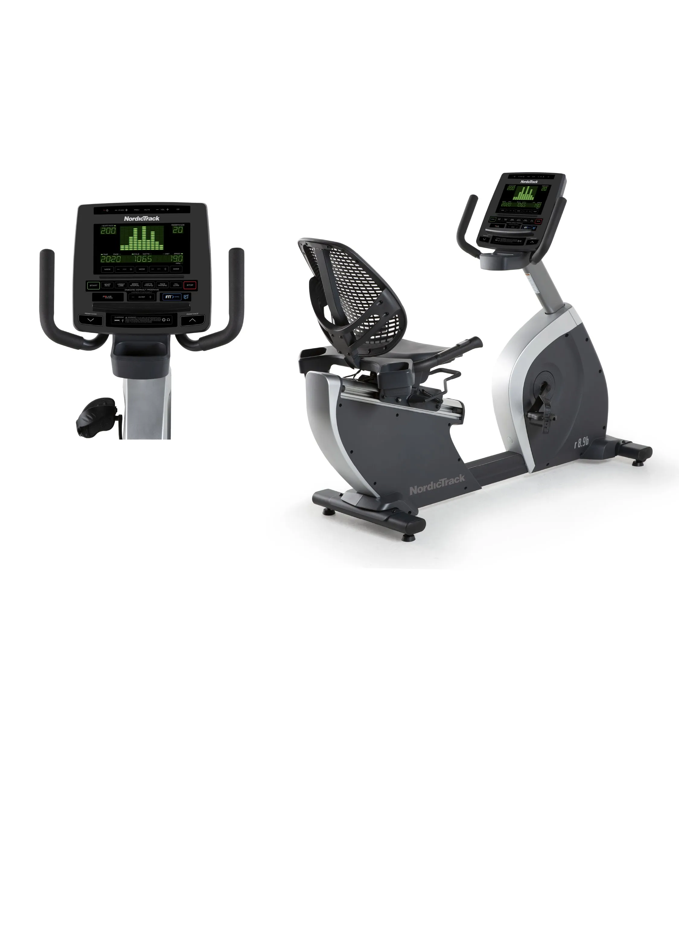 Nordictrack  R 8.9b Recumbent Cycle, Resistance Bands,Tubes