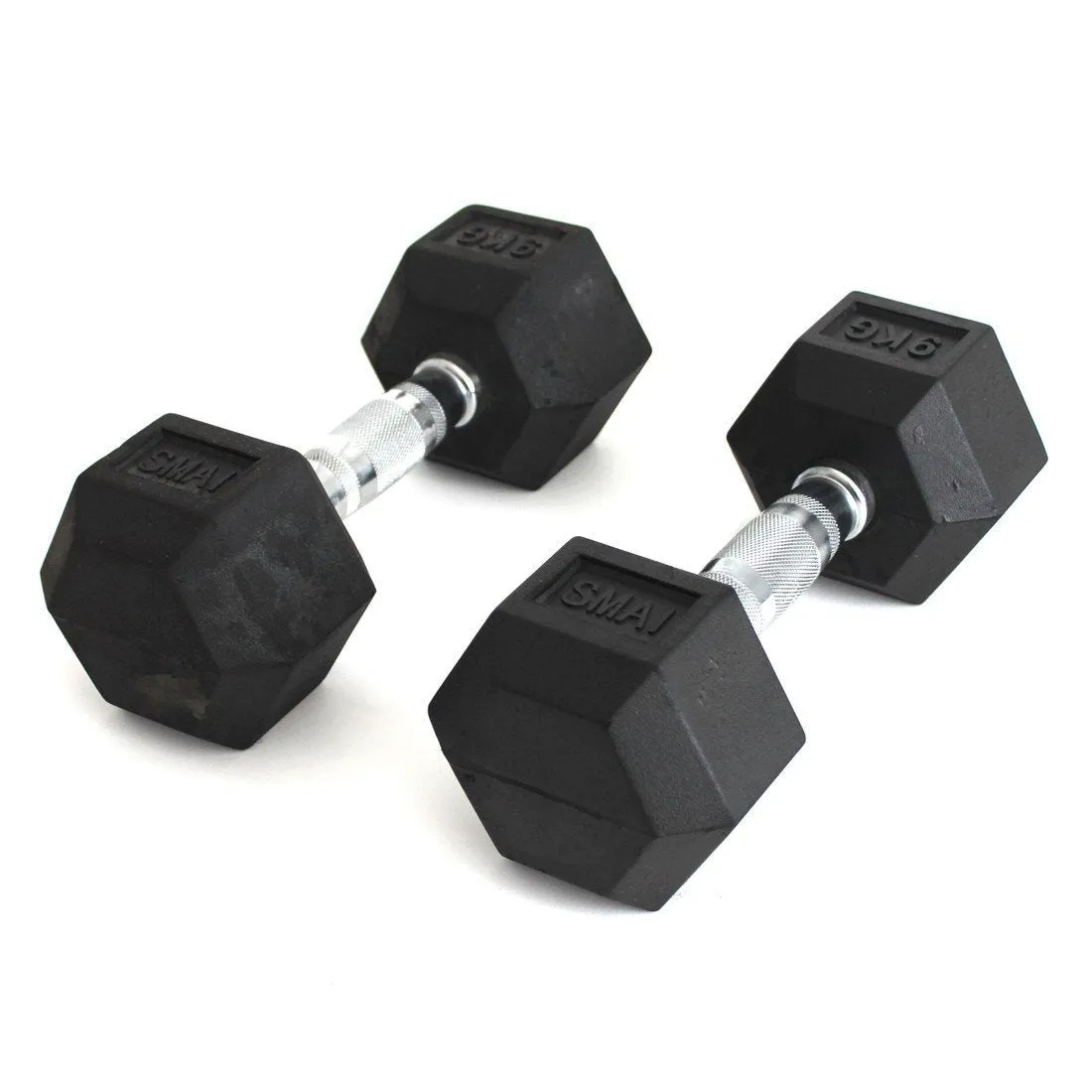 Popular Choice Rubber Hex Dumbbells Classic - Set 1-20kg Pairs Better Than Ever, Rehabilitation