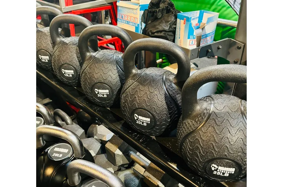 Warrior Rubber Kettlebells w/ Rubber Handle, Running belt hydration, Rehabilitation, Studio Bikes