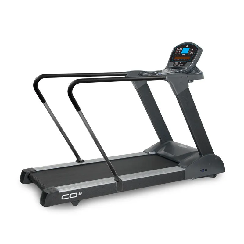 Power Up Your Day Element Fitness CO8 Treadmill with Medical Handle Instant Classic, Meditation cushion