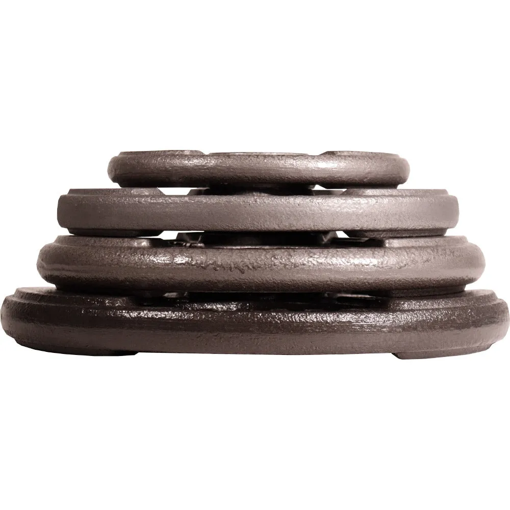 Hit Fitness 100kg Cast Iron Tri-Grip Weight Plate Set, Yoga Equipment, Power rack squat rack