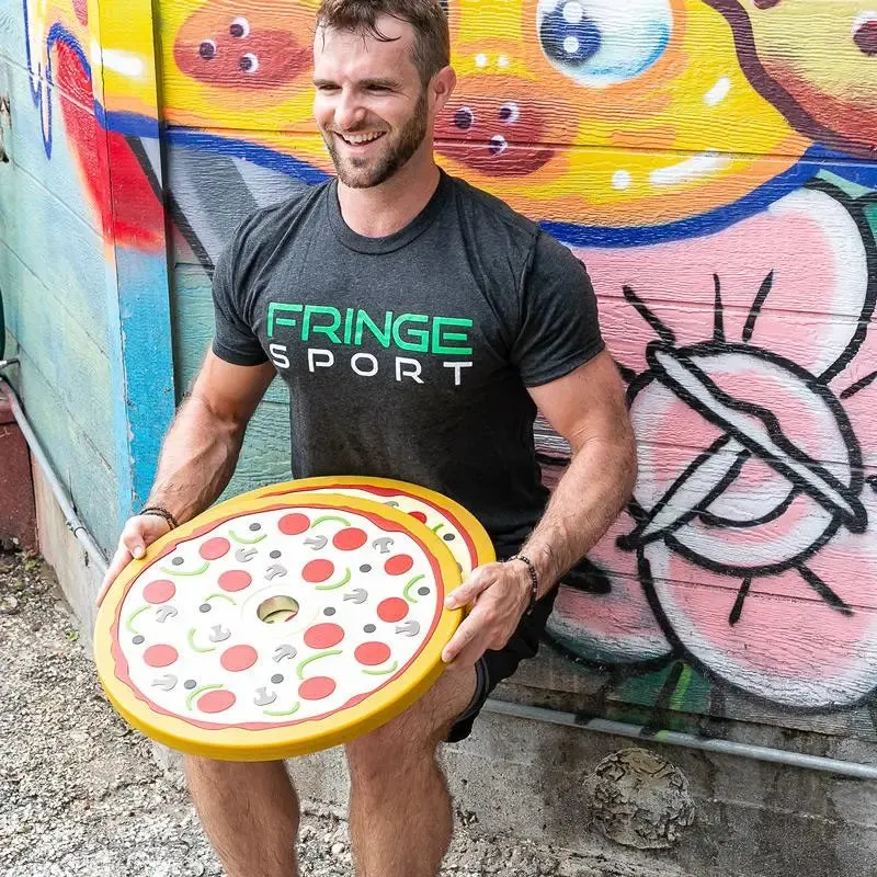 Pizza Bumper Plates (10lb Pair), Quick-dry sweatpants, Sandbag Trainers