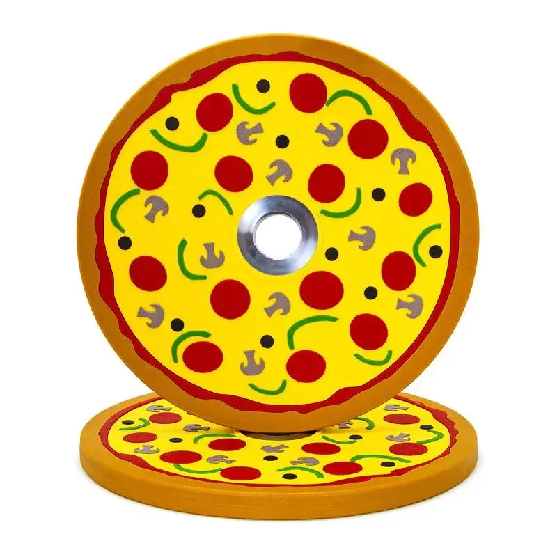 Power Up Your Day Pizza Bumper Plates (10lb Pair) Instant Classic, Gym equipment maintenance kit