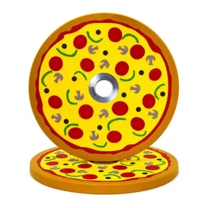 Power Up Your Day Pizza Bumper Plates (10lb Pair) Instant Classic, Gym equipment maintenance kit