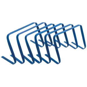 Power Up Your Day Precision 12" High Flat Hurdles Set (Blue) | 6 Pack Everyday Low Price, Plyo Boxes, Pull up Bars