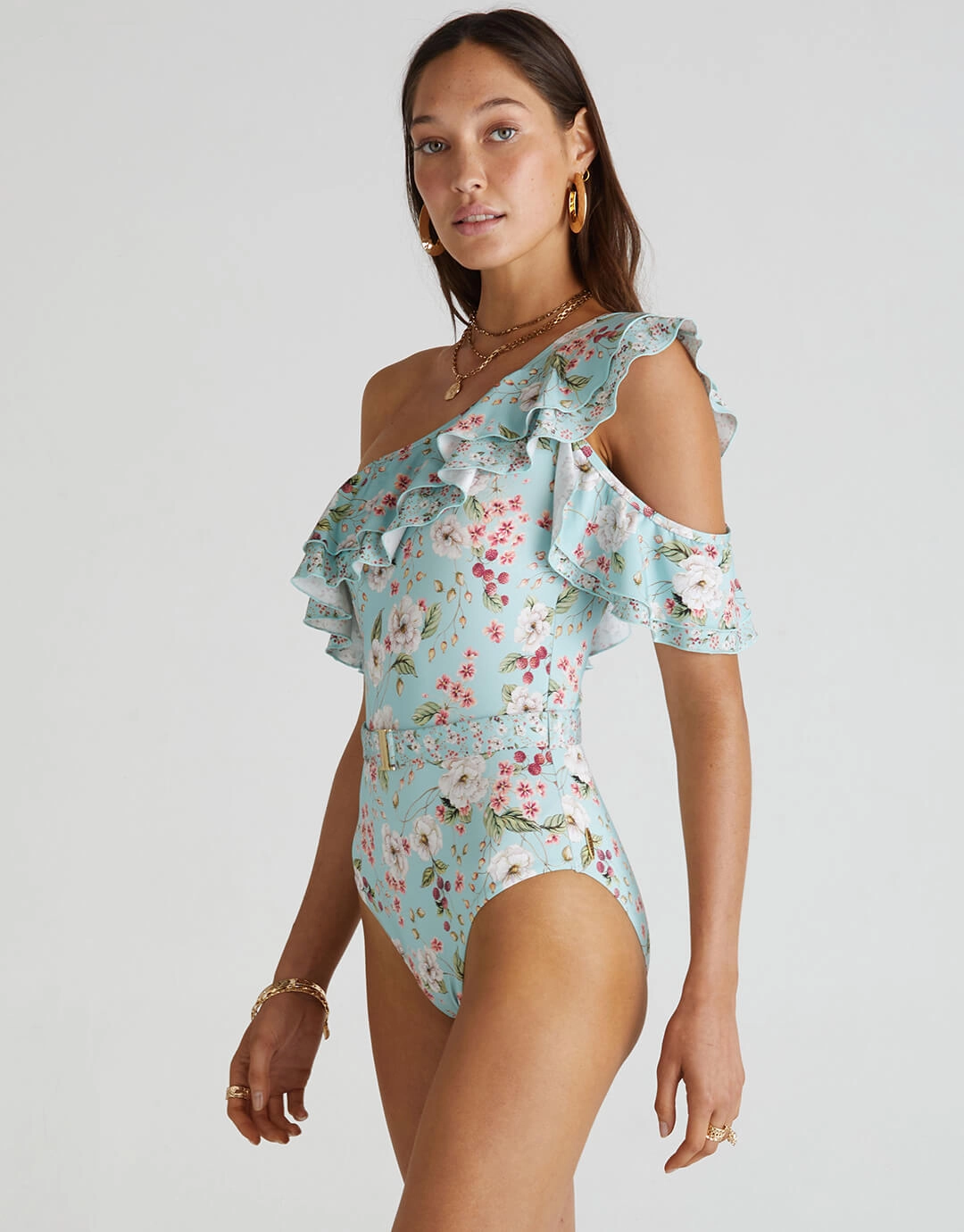 Primrose Rose One Piece Swimsuit - Floral