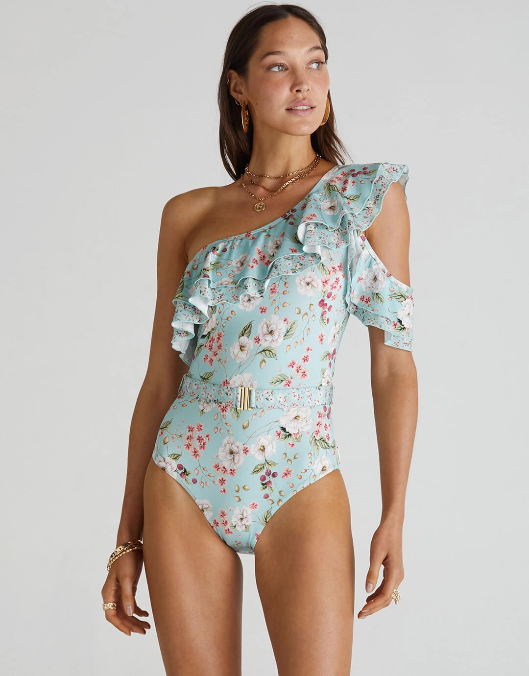Primrose Rose One Piece Swimsuit - Floral