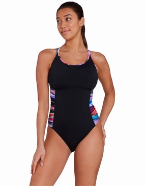 Prism Geo Multiway Swimsuit - Black/Multi