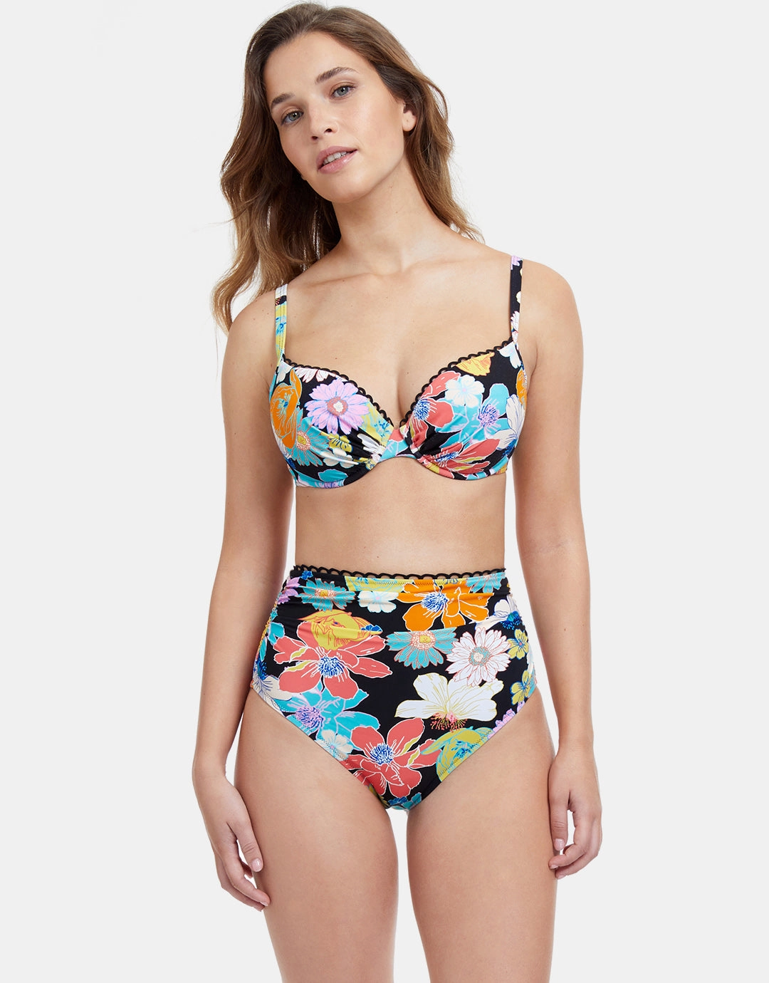 Profile Rising Sun High Waist Bikini Pant - Black