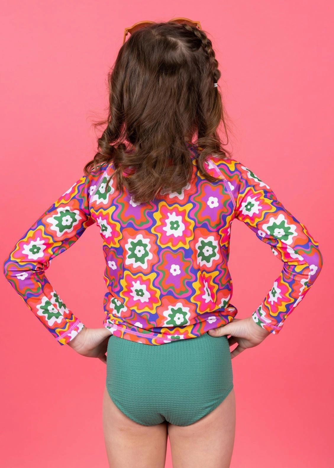 Psychedelic Flower | Mini Rashguard Top (Unisex)
