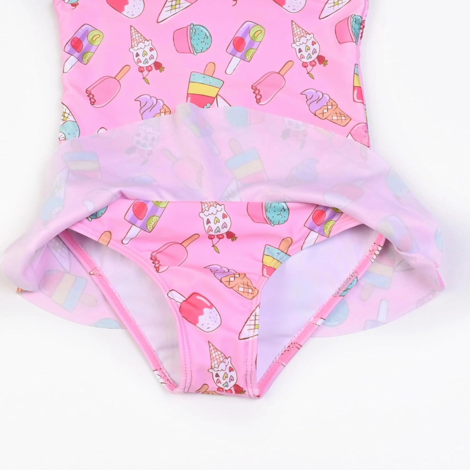 QPANCY One Piece Swimsuits for Girl Ruffle Unicorn Bathing Suits Strap Swimwear