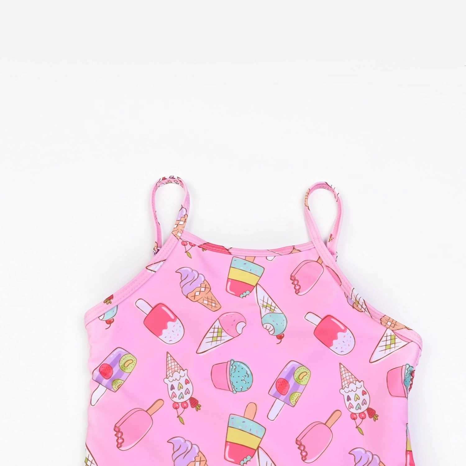 QPANCY One Piece Swimsuits for Girl Ruffle Unicorn Bathing Suits Strap Swimwear