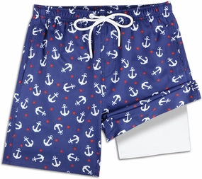 QRANSS Boys Swim Trunks with Compression Liner,No Mesh Anti-Chafing Comfy Swimming Trunks with Boxer Brief Liner,Size 6-20