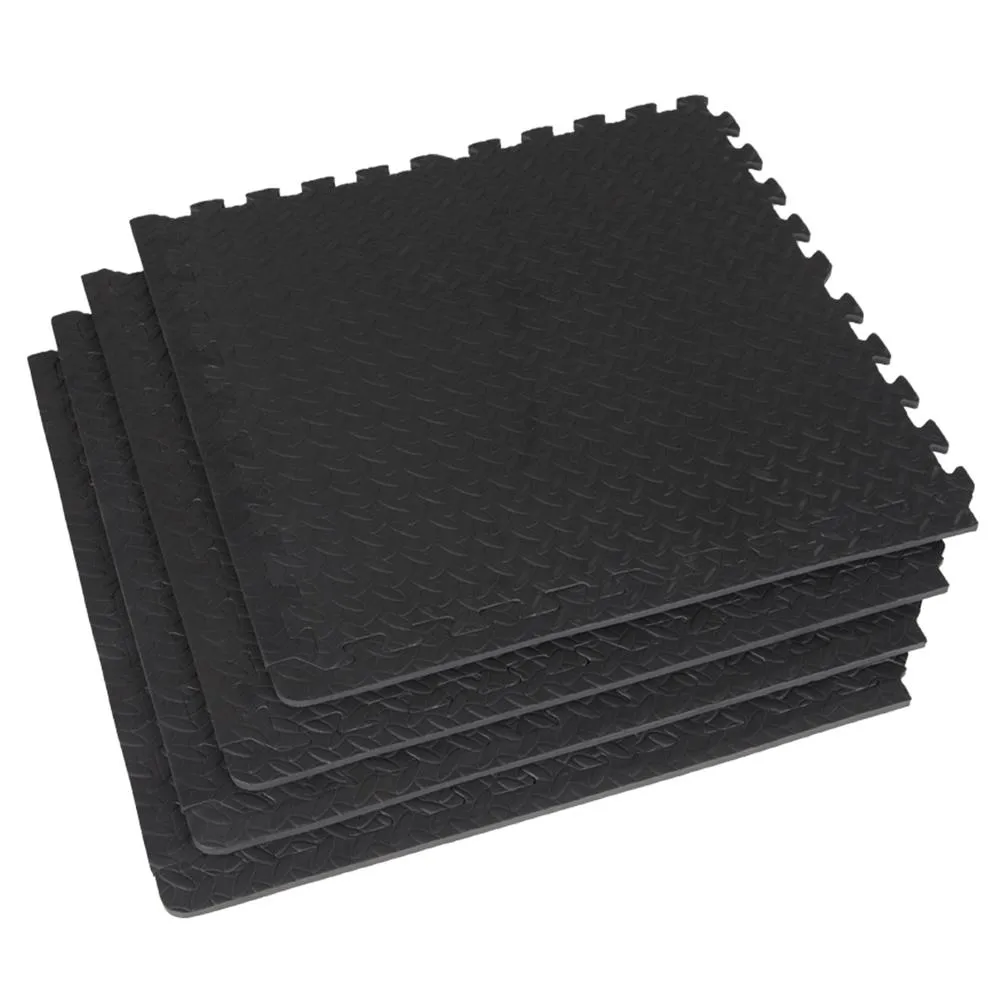 Quick Buy Hit Fitness Interlocking Mat 4 Piece | 60 x 60 x 1 cm Back in Stock, Parallettes for calisthenics, Core and Abs