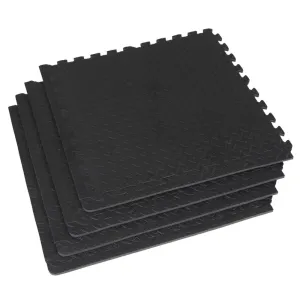 Quick Buy Hit Fitness Interlocking Mat 4 Piece | 60 x 60 x 1 cm Back in Stock, Parallettes for calisthenics, Core and Abs