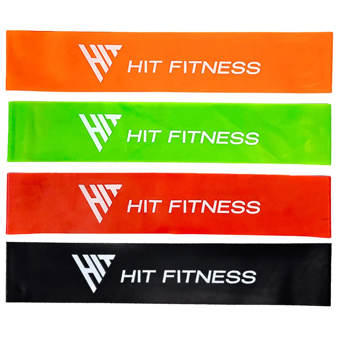 Hit Fitness Resistance Band Pack (Light - Extra Heavy), Push Up Racks, Theragun Prime